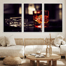 Whiskey and Cigar Canvas – Luxurious Wall Art for Home or
