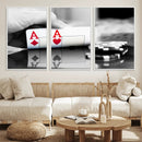Aces Poker Art Poker Game Wall Art Canvas Print