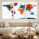 World Map Canvas Print – Detailed Map of the World Wall Art by MyGreatCanvas | Canvas Wall Art Prints | Photo Prints & Wall Decor