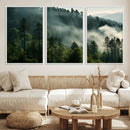 Misty Forest Wall Art Premium Canvas Print a Foggy and by MyGreatCanvas | Canvas Wall Art Prints | Photo Prints & Wall Decor
