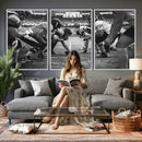 American Football Wall Art Canvas Print Framed Stadium Sport