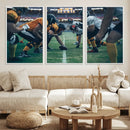American Football Playing Wall Art Canvas Print by MyGreatCanvas | Canvas Wall Art Prints | Photo Prints & Wall Decor