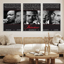Thinker Quintet Canvas Wall Art – Martin, Obama, Malcolm X,