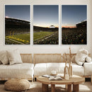 Oregon Ducks Football Team Print - Eugene Autzen Stadium