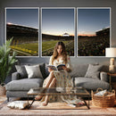 Oregon Ducks Football Team Print - Eugene Autzen Stadium