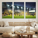 Columbus Crew Stadium Match Triple Canvas Wall Art - Dynamic