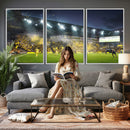 Columbus Crew Stadium Match Triple Canvas Wall Art - Dynamic