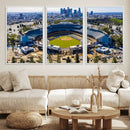 Los Angeles Dodgers Dodger Stadium Wall Art Canvas Print -