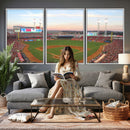 Cincinnati Reds Baseball Print Canvas- Cincinnati