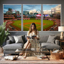 St. Louis Cardinals Baseball Team Print - Busch Stadium Wall