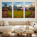 St. Louis Cardinals Baseball Team Print - Busch Stadium Wall
