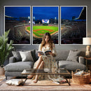 Truist Park Night Game Canvas Art - Atlanta Braves Stadium