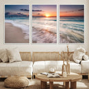 Sunset Beach Wall Art – Soothing Coastal Landscape, Ready to by MyGreatCanvas | Canvas Wall Art Prints | Photo Prints & Wall Decor
