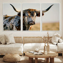 Texas Bull Longhorn Wall Art Canvas Print for Farm House by MyGreatCanvas | Canvas Wall Art Prints | Photo Prints & Wall Decor