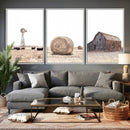 Rustic Farmhouse Wall Art Set of 3 – Country Barn and Wheat by MyGreatCanvas | Canvas Wall Art Prints | Photo Prints & Wall Decor