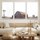 Set of 3 Rustic Farmhouse Wall Art Prints – Country Barn,