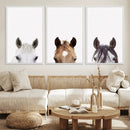 Horse Prints Set, Set of 3 Horse Wall Art, Horses Portraits, by MyGreatCanvas | Canvas Wall Art Prints | Photo Prints & Wall Decor