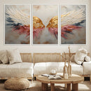 Golden Angel Wings Wall Art Canvas Print – Stunning Abstract by MyGreatCanvas | Canvas Wall Art Prints | Photo Prints & Wall Decor