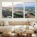 Old Trafford Manchester United Stadium Wall Art Canvas Print