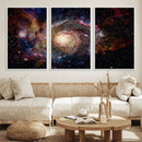 Nebula and Galaxies in Space Wall Art Canvas Print, Spiral