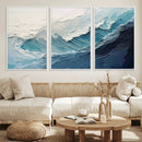 Ocean Wave Canvas Wall Art Print – Coastal Living Room Large