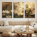 Zen Buddha Wall Art Canvas Print | Peaceful Meditation Decor