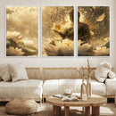 Golden Buddha Wall Art | Yoga Room Decor and Meditation Room by MyGreatCanvas | Canvas Wall Art Prints | Photo Prints & Wall Decor