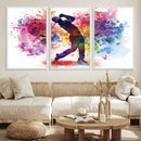 Colorful Golfer Swing Wall Art Canvas Print - Ready to Hang, by MyGreatCanvas | Canvas Wall Art Prints | Photo Prints & Wall Decor