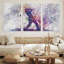 Watercolor Golf Swing Wall Art Canvas Print | Vibrant