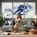 Hockey Player Wall Art Canvas Print - Sports-Inspired
