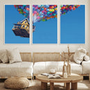 Carl Fredricksen, Up Movie Wall Art, Balloons Wall Art, Air