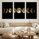 Phases of the Moon Wall Art | Canvas Print for Modern Wall by MyGreatCanvas | Canvas Wall Art Prints | Photo Prints & Wall Decor