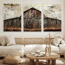 Rustic Barn Wall Art | Farmhouse Wall Decor Canvas Print |