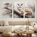 Barn Owl Wall Art | Watercolor Barn Owl Canvas Print | by MyGreatCanvas | Canvas Wall Art Prints | Photo Prints & Wall Decor