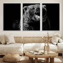 Bear Canvas Print | Wildlife Wall Art for Cabin Decor |