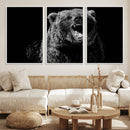 Bear Canvas Print | Wildlife Wall Art for Cabin Decor |