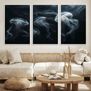 Jellyfish Wall Art Canvas Print, Elegant Wall Decor