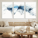 Flight Route Map Wall Art Canvas Print, Abstract Air Traffic by MyGreatCanvas | Canvas Wall Art Prints | Photo Prints & Wall Decor