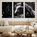 Winter Horse Wall Art | Black and White Horse Print | Ready by MyGreatCanvas | Canvas Wall Art Prints | Photo Prints & Wall Decor