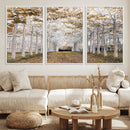 Forest Grove Wall Art | Serene Pathway Canvas Print | Ready