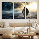 Jesus Walking Water Wall Art – Inspirational Christian