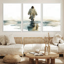 Watercolor Jesus Walking on Water Canvas Print, Christian by MyGreatCanvas | Canvas Wall Art Prints | Photo Prints & Wall Decor