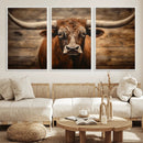 Longhorn Bull Wall Art | Canvas Print | Ready to Hang | by MyGreatCanvas | Canvas Wall Art Prints | Photo Prints & Wall Decor