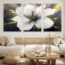 White Flower Wall Art Canvas Print | Ready to Hang |