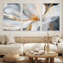 White and Gold Floral Canvas Wall Art - Framed and Ready to by MyGreatCanvas | Canvas Wall Art Prints | Photo Prints & Wall Decor
