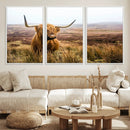 Scottish Highland Cow Wall Art Canvas Print | Ready to Hang by MyGreatCanvas | Canvas Wall Art Prints | Photo Prints & Wall Decor