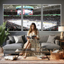 Sharks Arena Blackhawks Sharks Ice Hockey Stadium Wall Art