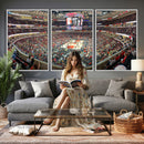 United Center Chicago Bulls Stadium Wall Art Canvas Print