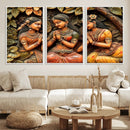 Indian Woman Statue Wall Art Canvas Print