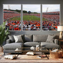 Virginia Cavaliers Football Team Print - Charlottesville Scott Stadium Print Wall Art Canvas by MyGreatCanvas | Canvas Wall Art Prints | Photo Prints & Wall Decor
